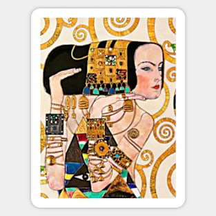 Gustav Klimt The Tree of Life Print 1905 Art Nouveau Style Sticker